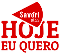 a logo for savori pizza with a slice of pizza