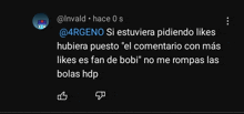 a screenshot of a facebook post in spanish with a robot on it