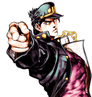 a drawing of a man in a hat pointing his finger