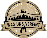 a logo for scherker feuerstein was uns vereint