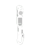 a black and white drawing of a person holding a key .