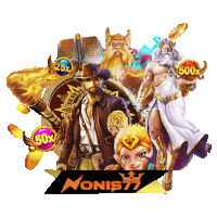 a poster for a slot game called monis77