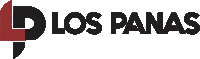 a logo for los panas shows a red and black logo