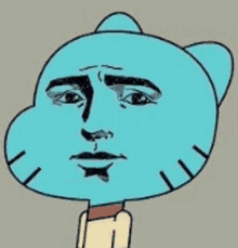 gumball from the amazing world of gumball has a funny face on his face .