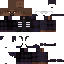 a pixel art drawing of a minecraft character with a cowboy hat on .