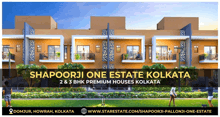 an advertisement for shapoorji one estate kolkata