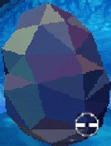 a pixel art drawing of a colorful object in the water