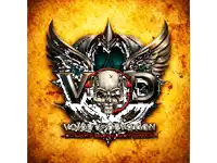 a picture of a skull with wings and the words voice of devotion below it