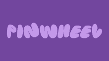 a purple background with the word pinwheel written in purple