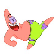 patrick star from spongebob squarepants laying on his back