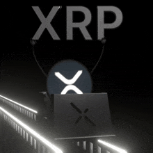 a sign that says xrp with a x on it