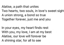 a poem about a path that unites two hearts