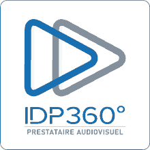 a logo for idp360 which is a prestataire audiovisuel