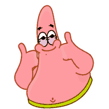 a cartoon character giving a thumbs up sign