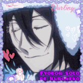 a picture of a man with the name fyodor solo de kuroneko