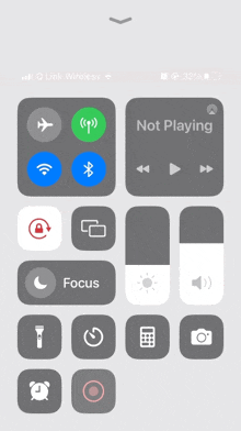 a phone screen shows that it is not playing anything