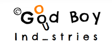 a logo for god boy industries is displayed