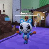 a cartoon character with the name noaaah on the bottom