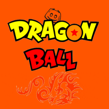 a dragon ball logo with a dragon on it