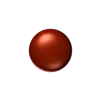 a red ball on a white background that looks like a sphere