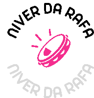 a logo for niver da rafa with a tambourine in the center