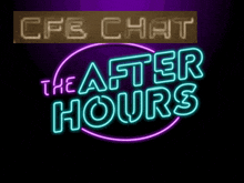 a neon sign that says " the after hours "