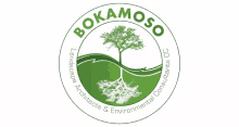 a logo for bokamoso landscape architects and environmental consultants cc