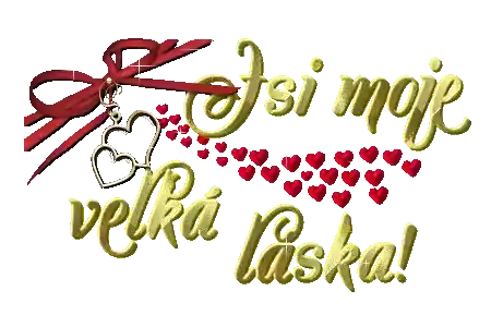 a sign that says velka laska with hearts and a red bow