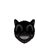 a close up of a cartoon character 's face with a very large mouth