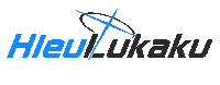 a blue and black logo that says hieul ukaku