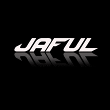 a black background with the word jaful written in white