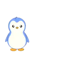a penguin with the words happy birthday instead of a real gift i got you this gif on it