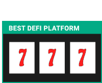 a poster that says best defi platform with three slots