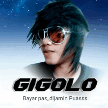 gigolo bayar pas dijamin puasss written on a white background