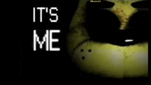 a picture of a teddy bear with the words it 's me above it
