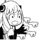 a black and white drawing of a girl holding a knife .