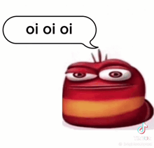 a red cartoon character with a speech bubble saying dukemakflea