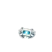 a cartoon robot with the word adios on it
