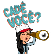 a cartoon of a woman looking through a telescope with the words " cade voce " in the background