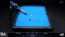 a pool table with a blue cloth and the word diamond on it