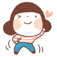 a cartoon drawing of a girl with brown hair and a heart behind her