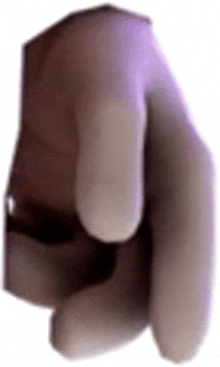 a close up of a person 's hand pointing at the camera .