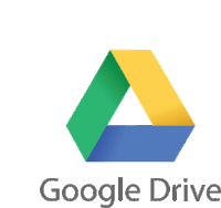 a google drive logo with a blue yellow and green triangle