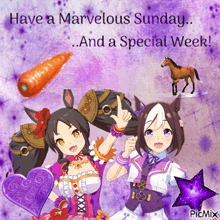 a greeting card that says " have a marvelous sunday "