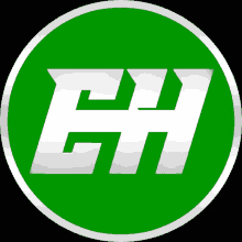 a green circle with the letter h in white