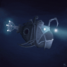 a drawing of a submarine with a light on it is dated july 8th 2014