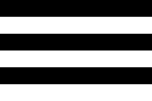 a black and white striped background that looks like a flag