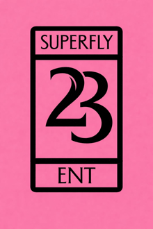 a logo for superfly ent with the number 23 on it