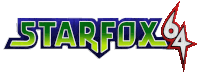 a logo for star fox 64 with a red star