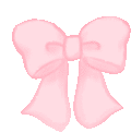 a pink bow on a white background